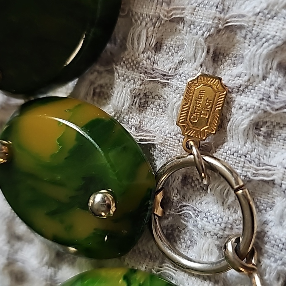 Christian Dior green link belt. Pristine vintage piece - Picture 8 of 8
